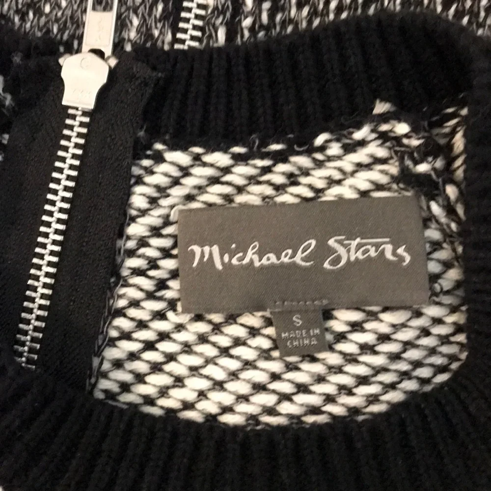 Michael Stars High Low Zip Back Sweater - Picture 7 of 9